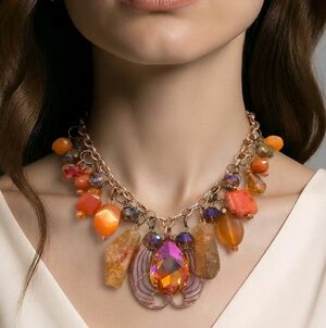 Elegant Multicolor Statement Necklace